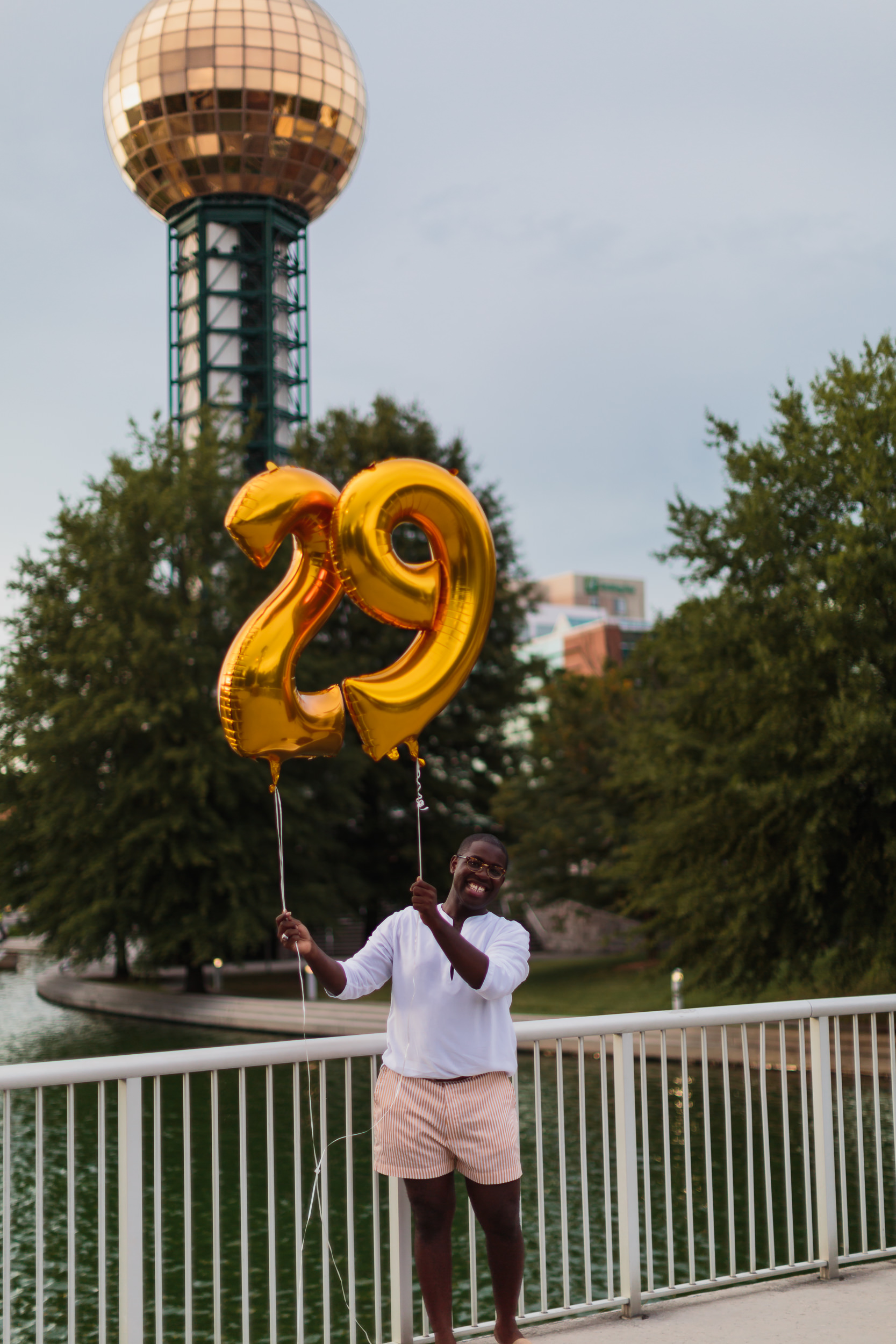 sunsphere and birthday balloons